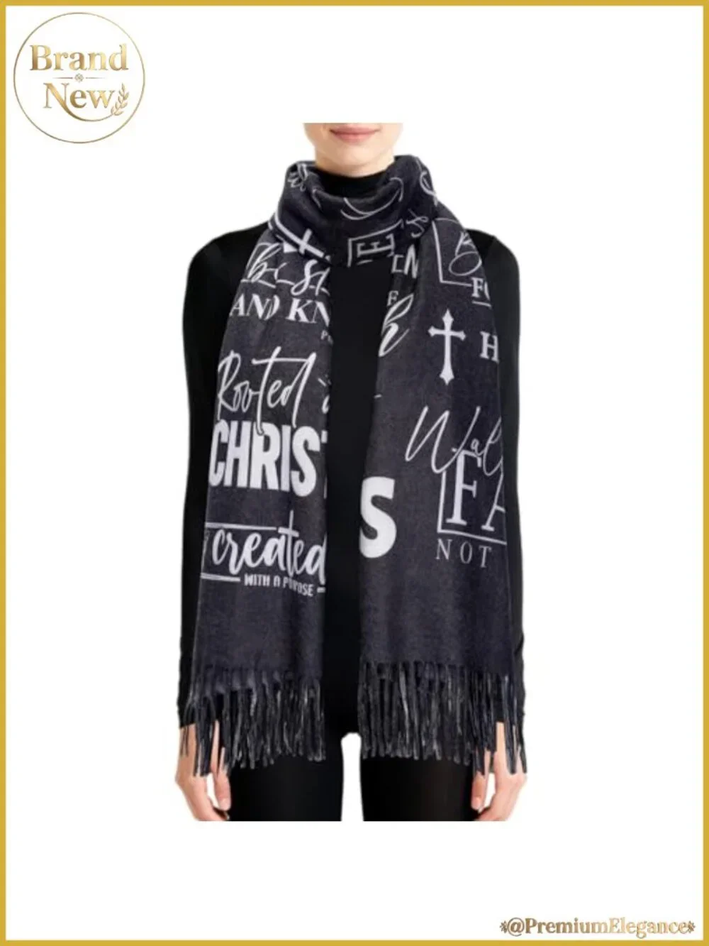 Cashmere Blend Prayer Shawl Wrap Pashmina Christian Gift